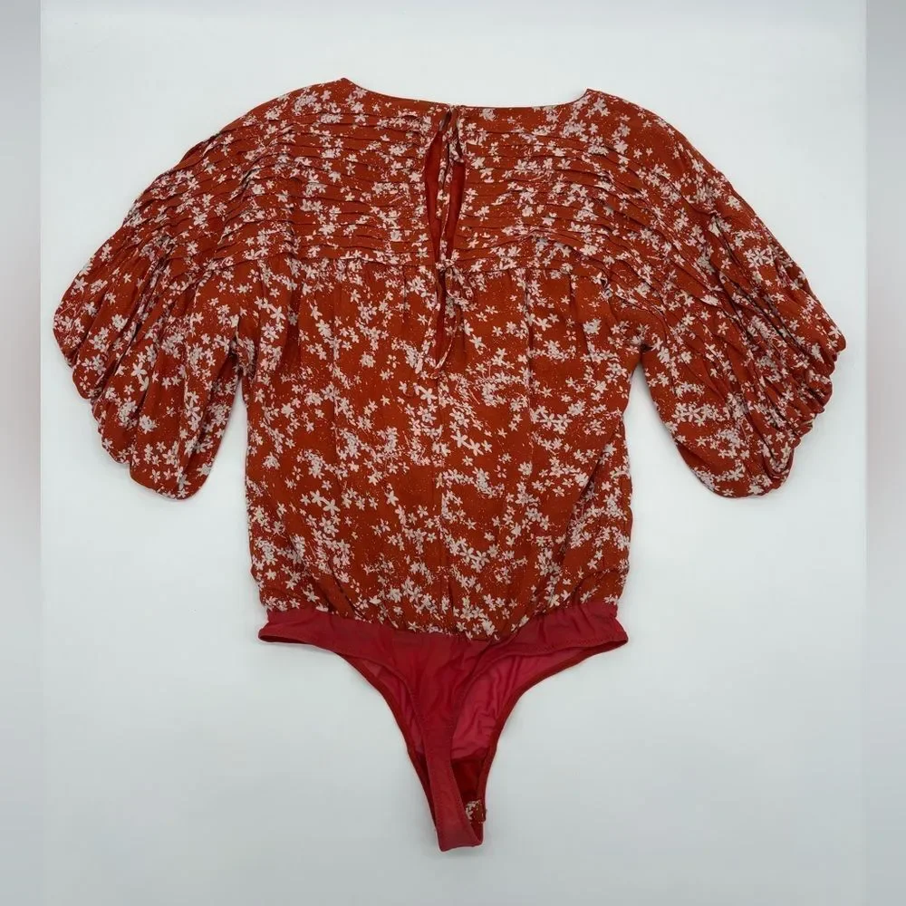 Free People Floral Bodysuit